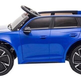VENTA COCHE Audi RS6 12v, asiento con funda, RUEDAS goma, AZUL PINTADO INDA418-AC-RS6BLUE